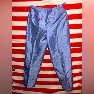 Talbots| Pure Silk Pants {Size 12} Color Baby Blue